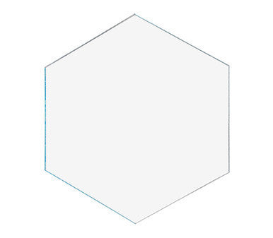 Hexagon Tile 5" Acrylic 1/8" Thick Pieces for Crafts