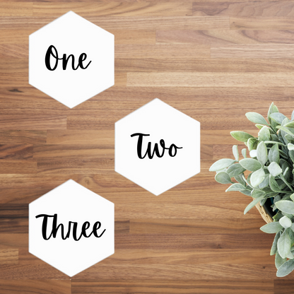 Hexagon Tile 6" Acrylic 1/8" Thick Pieces for Crafts