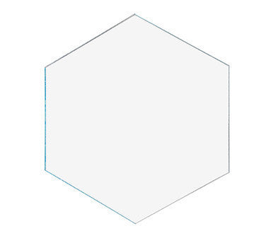Hexagon Tile 6" Acrylic 1/8" Thick Pieces for Crafts