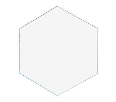 Hexagon Tile 4" Acrylic 1/4" Thick Pieces for Crafts