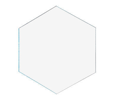 Hexagon Tile 5" Acrylic 1/4" Thick Pieces for Crafts