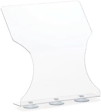 Suction Cup Clear Acrylic 14"W x 16"H Splash Guard