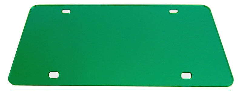 Blank Mirror License Plate Laser Cut Acrylic with 4 Holes