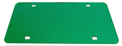 Blank Mirror License Plate Laser Cut Acrylic with 4 Holes