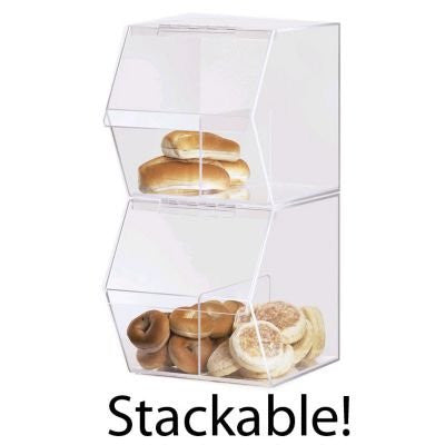 Stackable Bread Bin 7.5"W Clear Acrylic Pastry  Storage