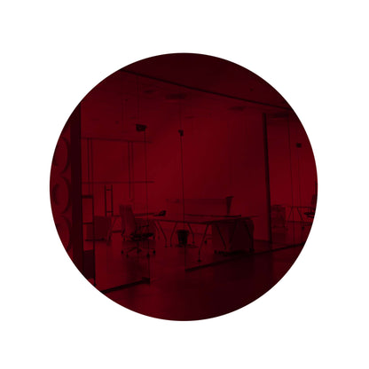 Dark Red Round Shaped Mirror Acrylic Pieces for Arts and Crafts