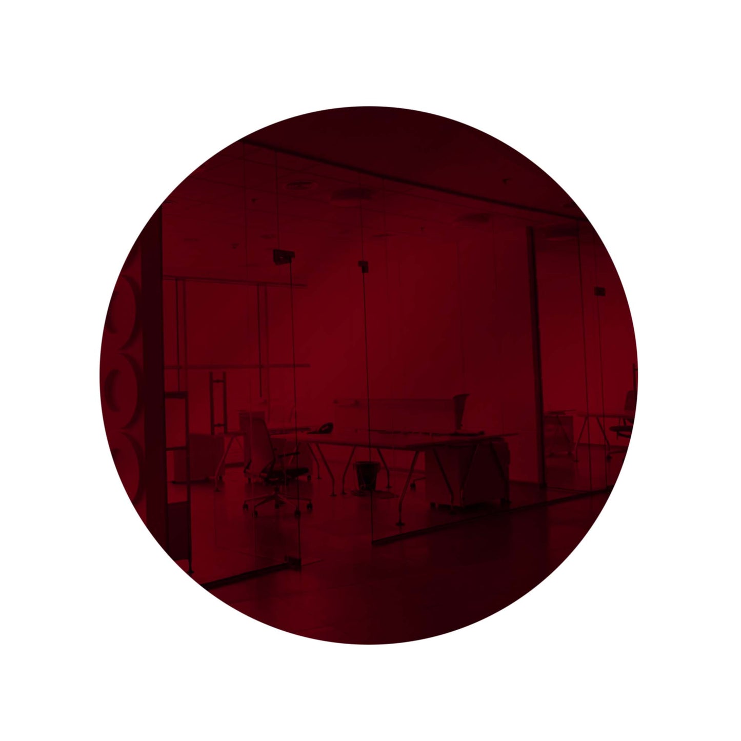 Dark Red Round Shaped Mirror Acrylic Pieces for Arts and Crafts