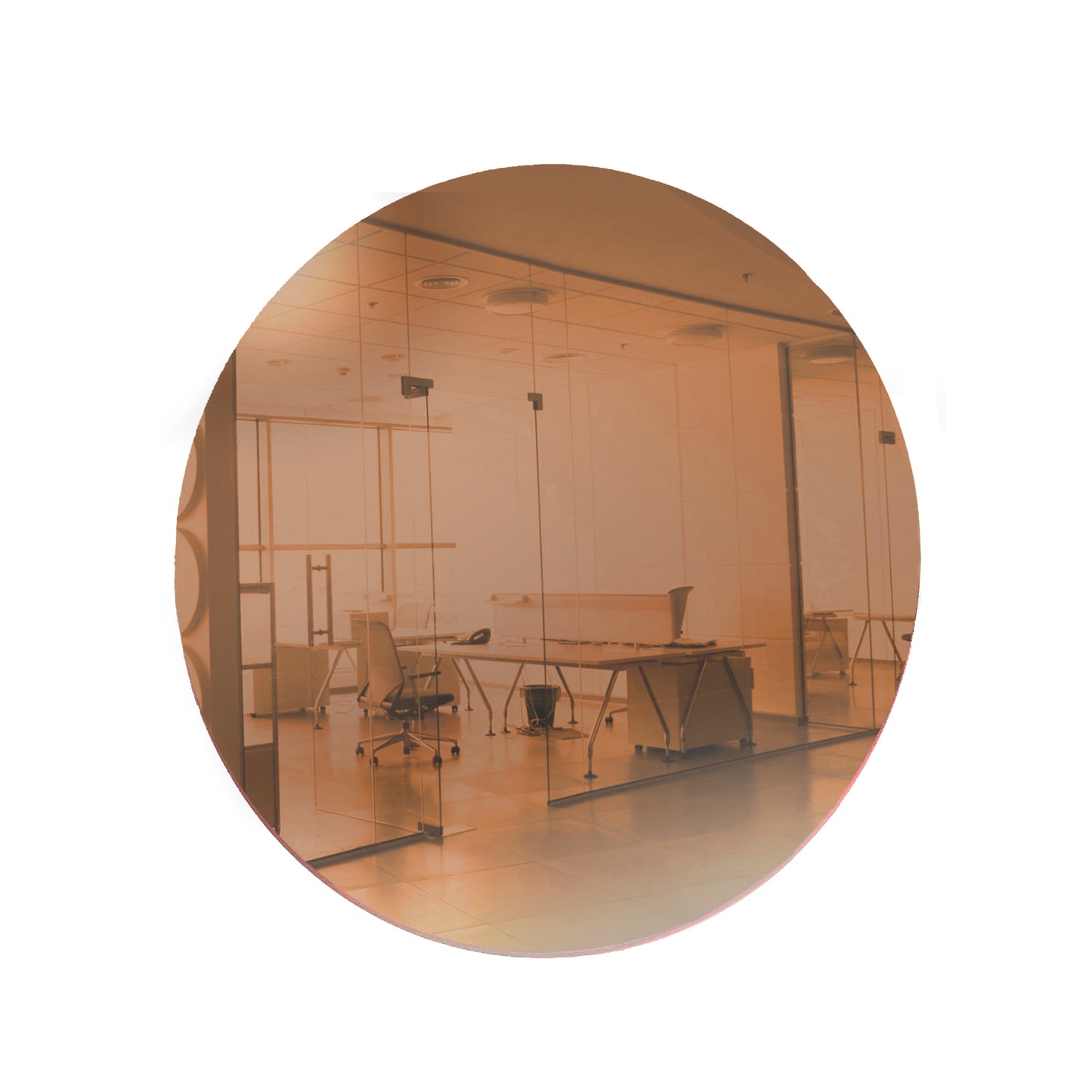 Rose Gold Round Mirror Acrylic Pieces for Arts and Crafts