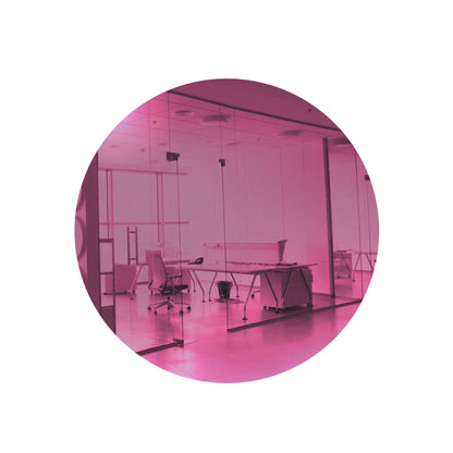 Pink Round Shaped Mirror Acrylic Pieces for Arts and Crafts