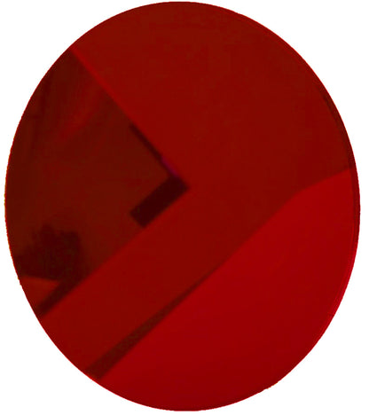 Light Red Round Shaped Mirror Acrylic Pieces for Arts and Crafts