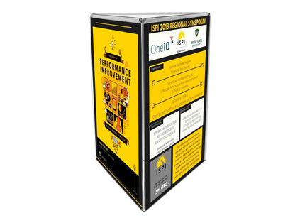 8.5"W x 11"H 3 Sided Sign Holder Table Tent Display