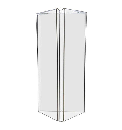 4"W x 9"H 3 Sided Sign Holder Table Tent Display