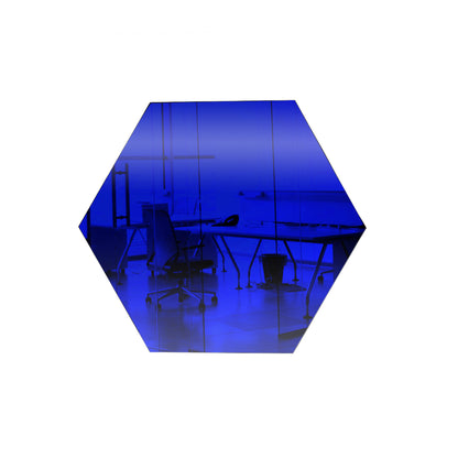 Dark Blue Hexagon Mirror Acrylic Pieces for Arts and Crafts