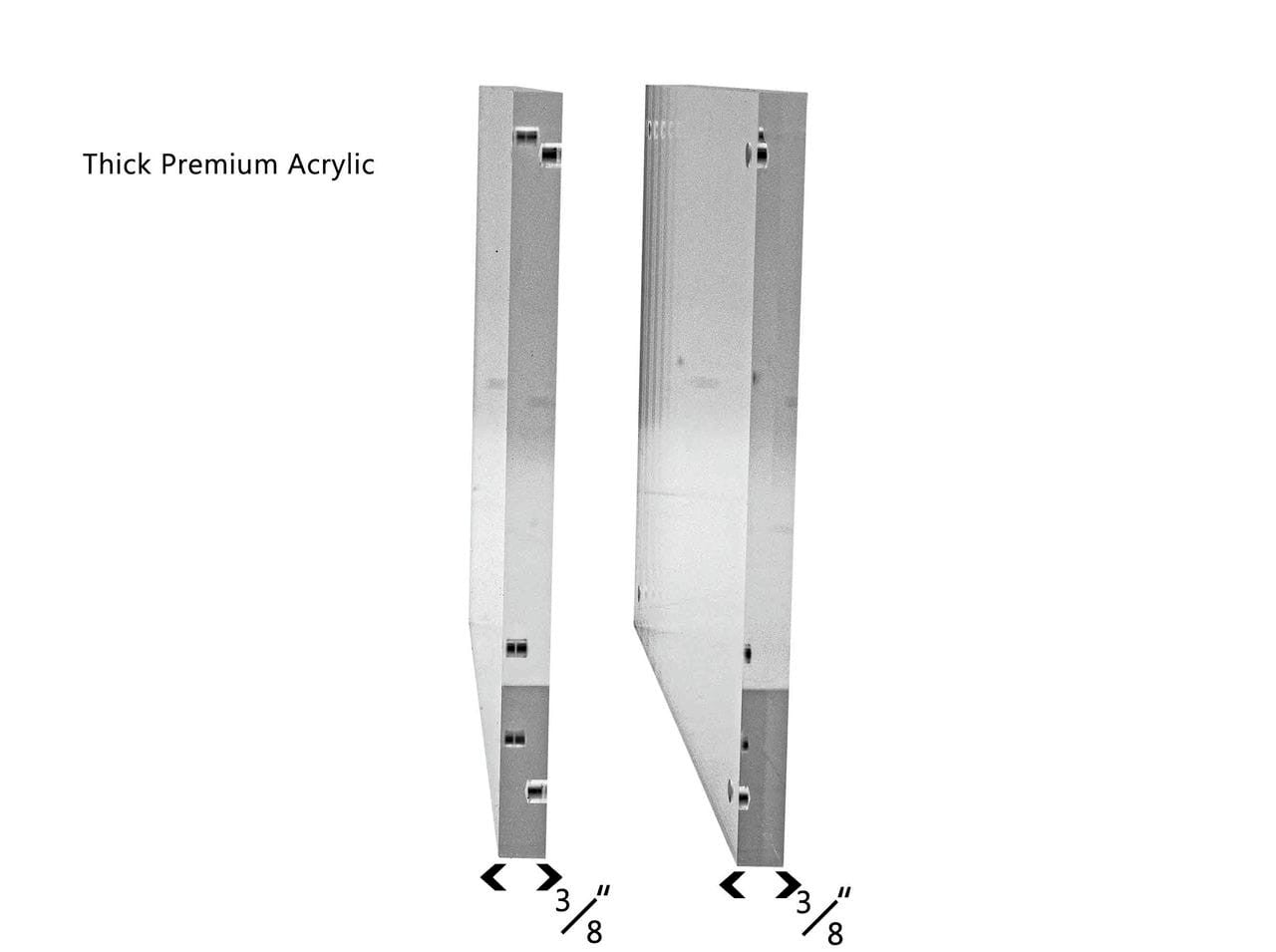 7"W x 5"H Thick Premium Photo Holder Sign Stand Magnetic Closure