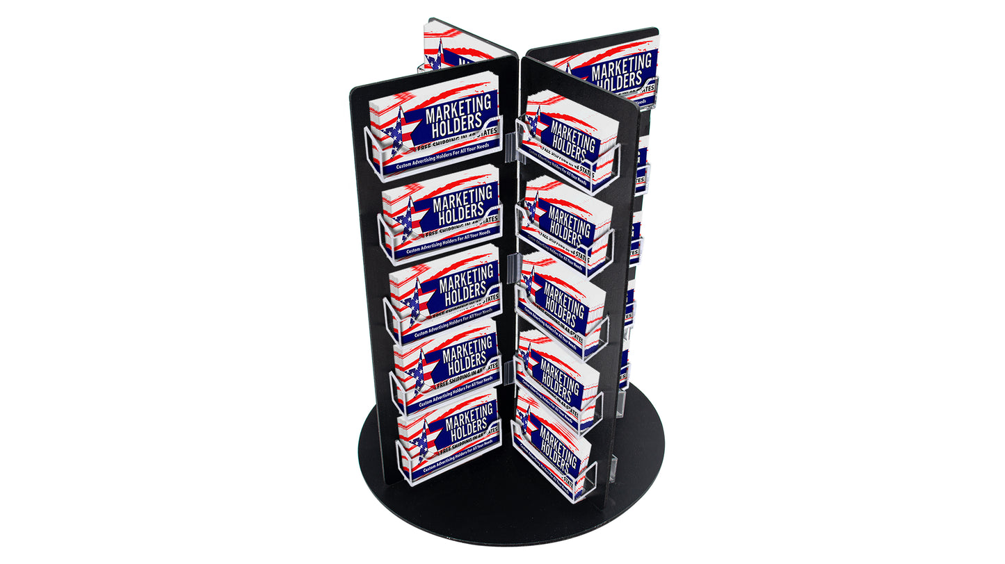 Business Card Holder 40 Pocket Rotating Countertop Display