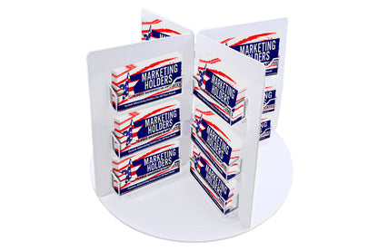 Rotating Business Card Organizer Rack 24 Pocket Display Holder