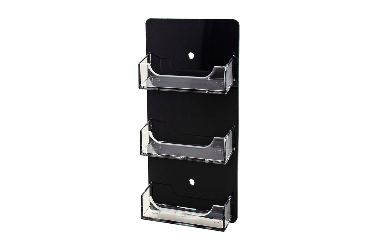 3 Pocket Wall Mount Business Card Holder