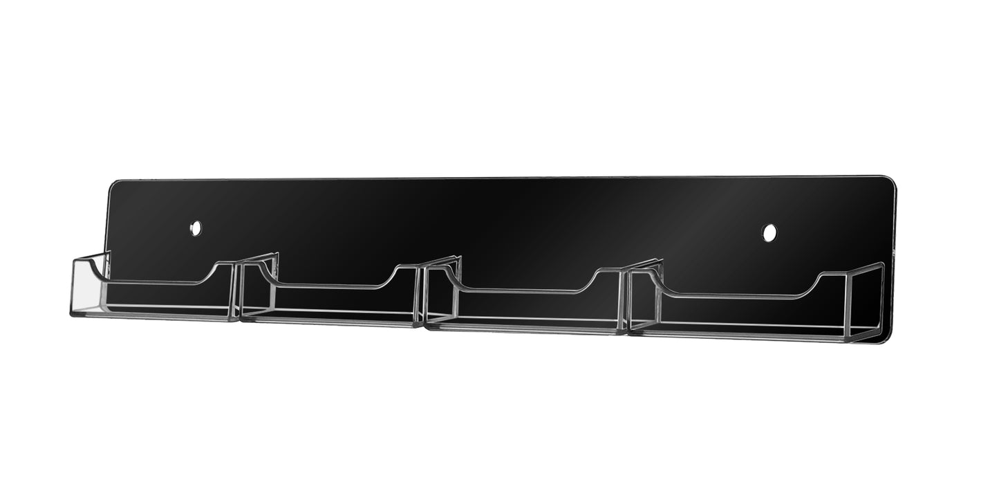 4 Pocket Wall Mount Business Card Holder