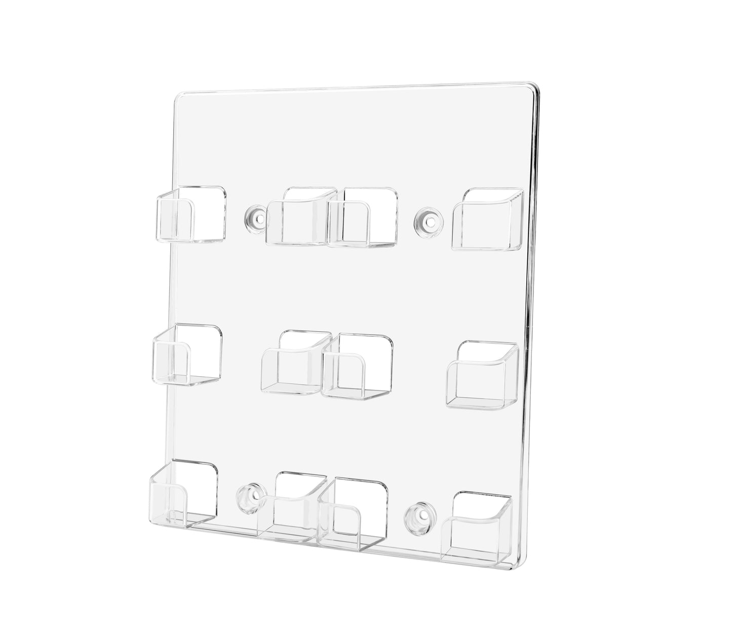 6 Pocket Business Card Display Rack Multi Slot Wall Mount