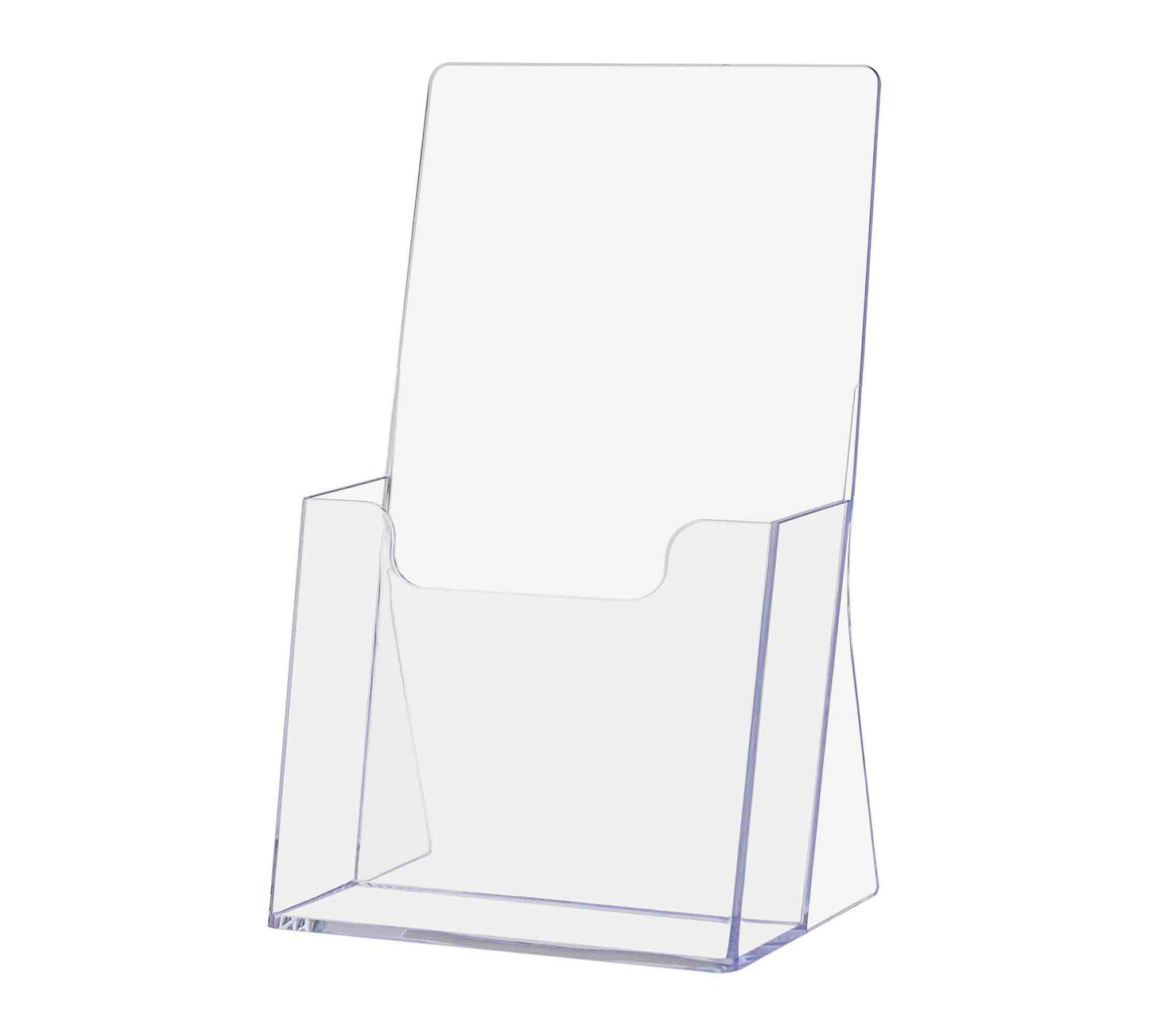 4.25"W Trifold Brochure Holder Freestanding Slant Back Display