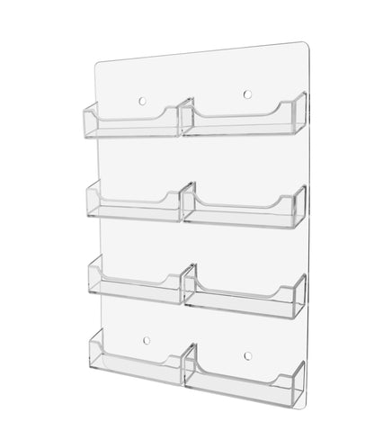 8 Pocket Wall Mount Business Card Holder