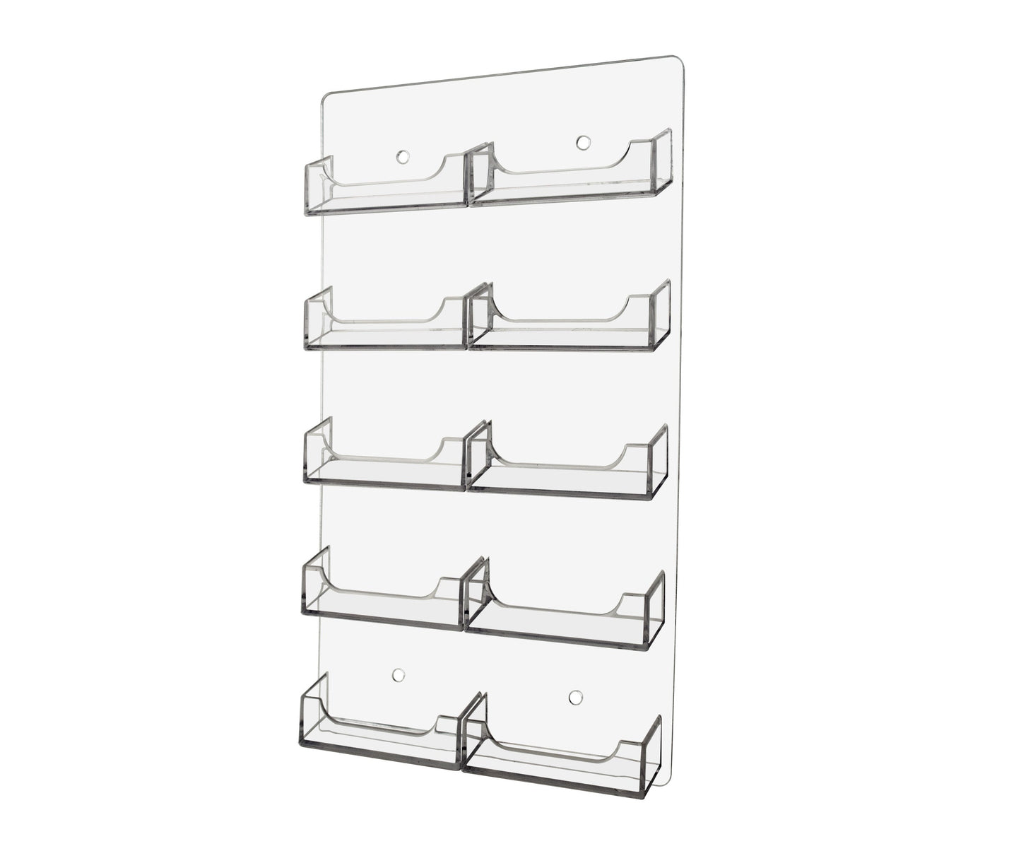 10 Pocket Wall Mount Business Card Holder
