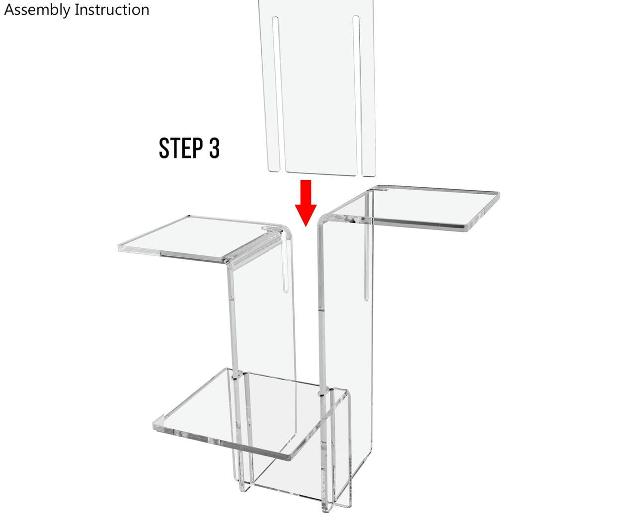 Multi Tier Tree Layout Platform Riser assembly step three
