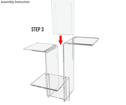 Multi Tier Tree Layout Platform Riser assembly step three