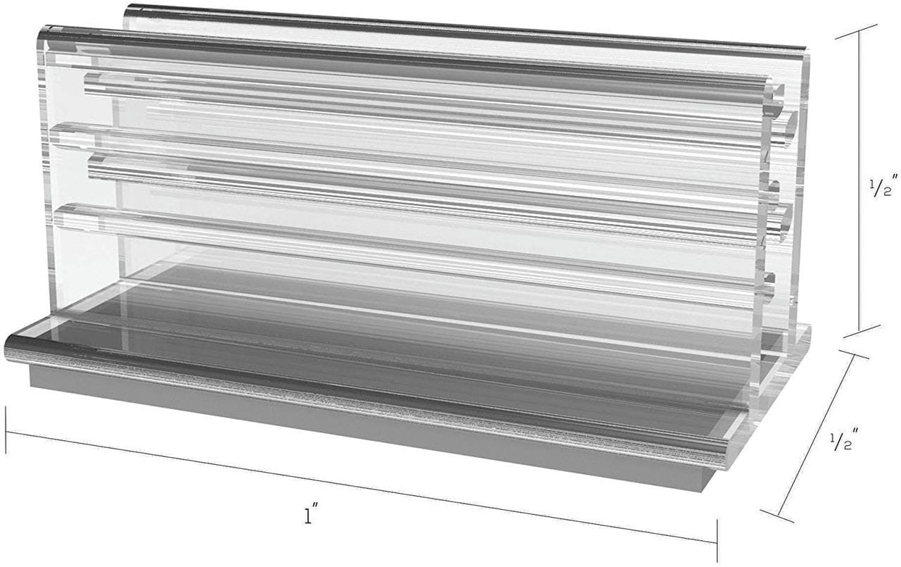 1"W x .5"D Price Tag Photo Holder Grips with Adhesive Pack of 50