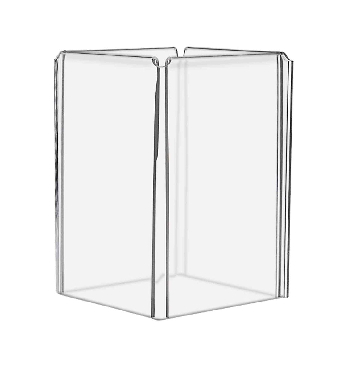 Four Inch Wide by Six High  Multi Panel Sign Holder Frame Four sided Tabletop Counter