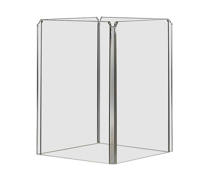 Five inch wide by seven inch high Multi Panel Sign Holder Frame Four Sided Tabletop Counter