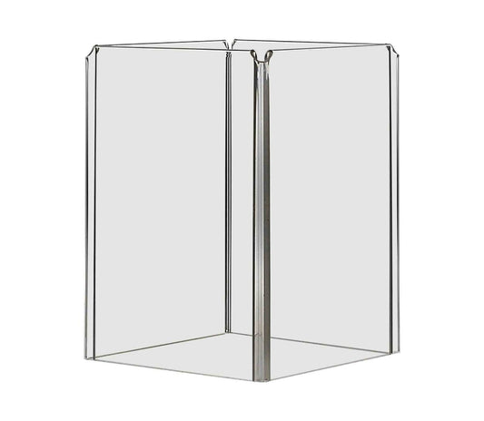 Five inch wide by seven inch high Multi Panel Sign Holder Frame Four Sided Tabletop Counter