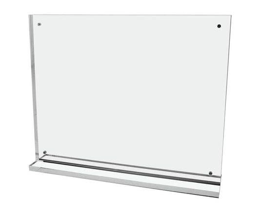 11"W x 8.5"H Sign Display with Base Photo Holder Thick Acrylic