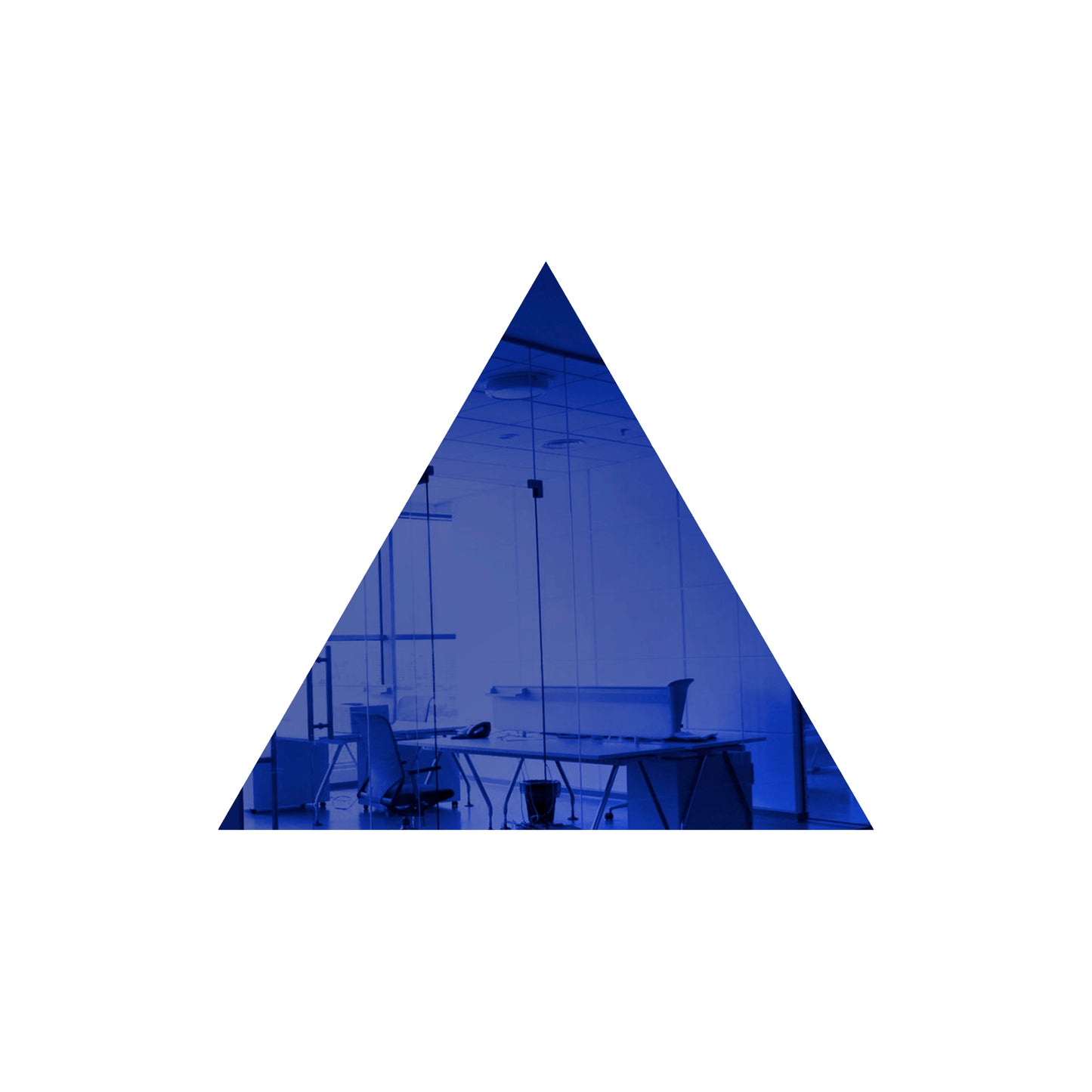 Dark Blue Triangle Mirror Acrylic Pieces for Arts and Crafts