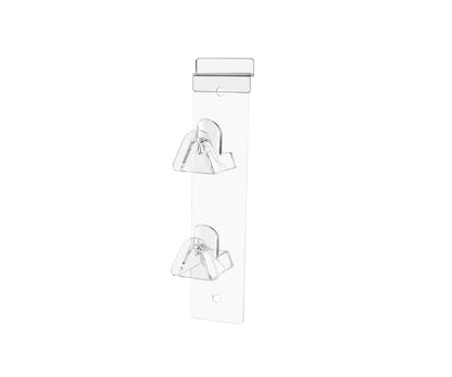 Slatwall Eyewear Holder 2 Tier Hanging Acrylic Rack