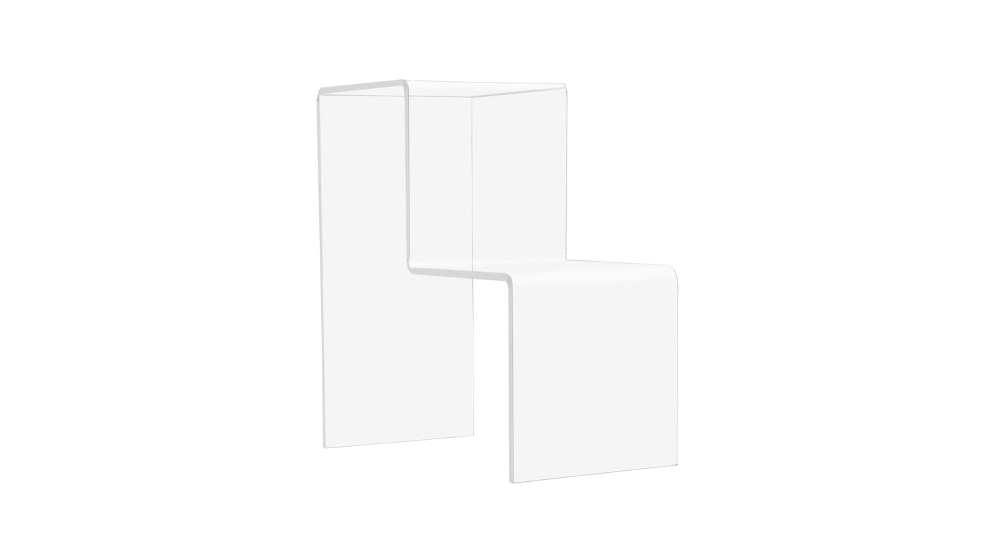 2 Tier Pedestal Retail Display Shelf Multi Stair Riser