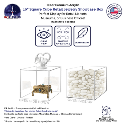 10" Acrylic Retail Display Box
