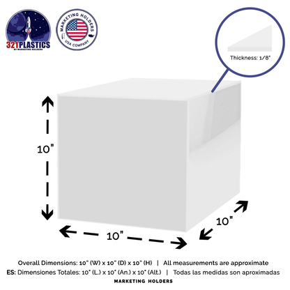 10" Acrylic Retail Display Box