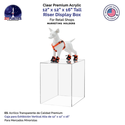 12" x 12" x 16" Acrylic Retail Display Box