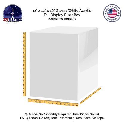 12" x 12" x 16" Acrylic Retail Display Box