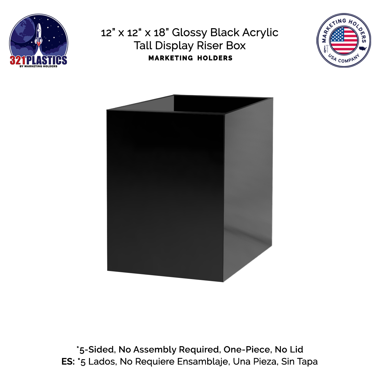 Eighteen Inch Tall Plexiglass Display Box