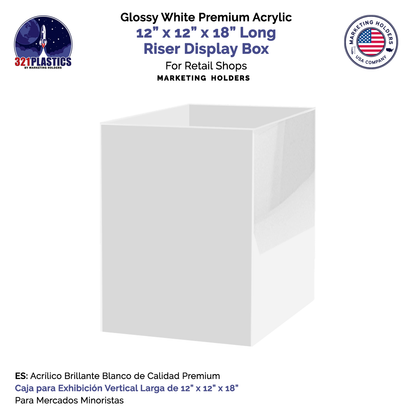 White Acrylic Retail Caddy