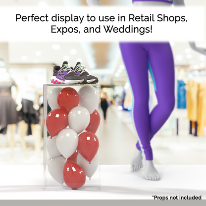 12" x 12" x 24" Acrylic Retail Display Box