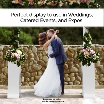 12" x 12" x 40" Rectangular Acrylic Retail Display Box