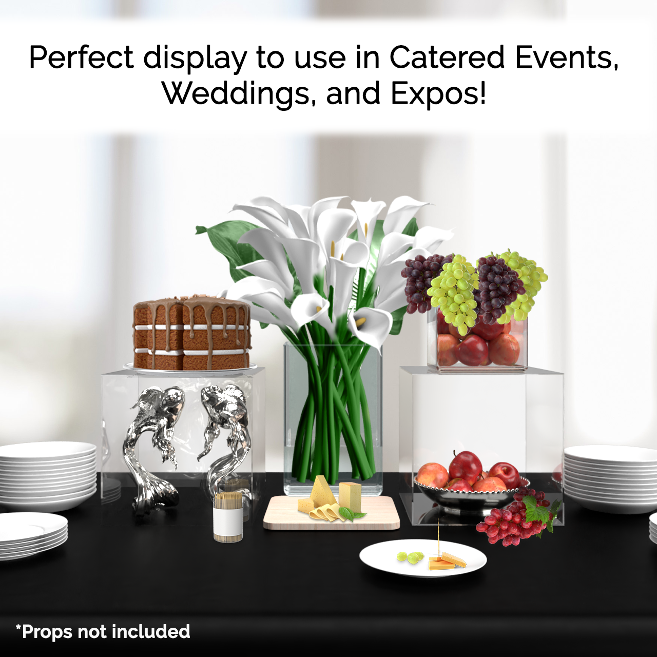 12" Square Acrylic Retail Display Box