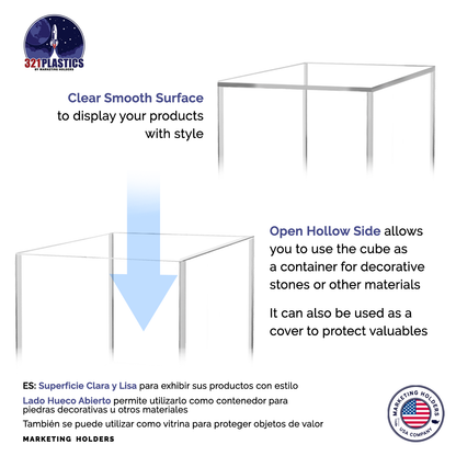12" Square Acrylic Retail Display Box