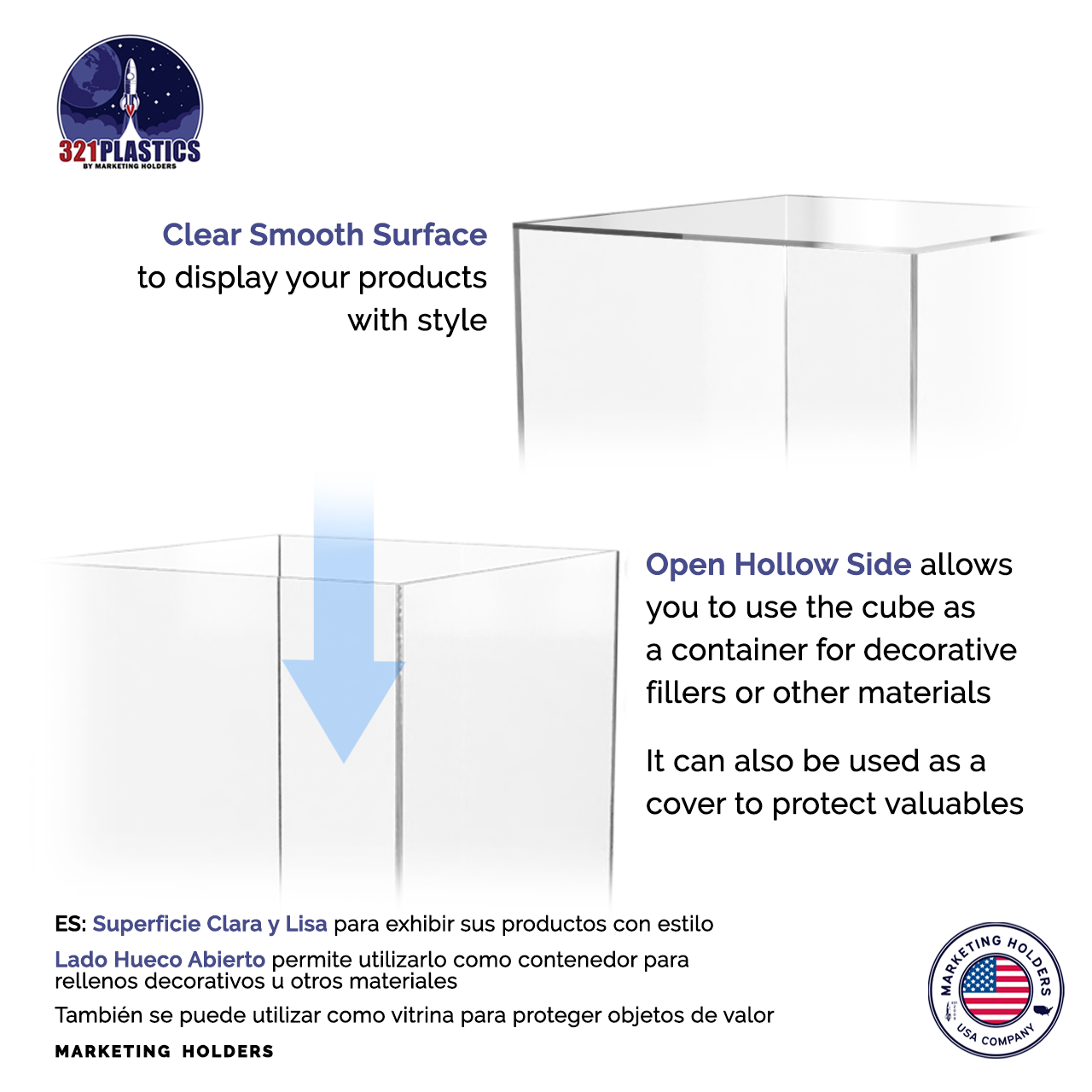 Multi Purpose Five Sided Cube