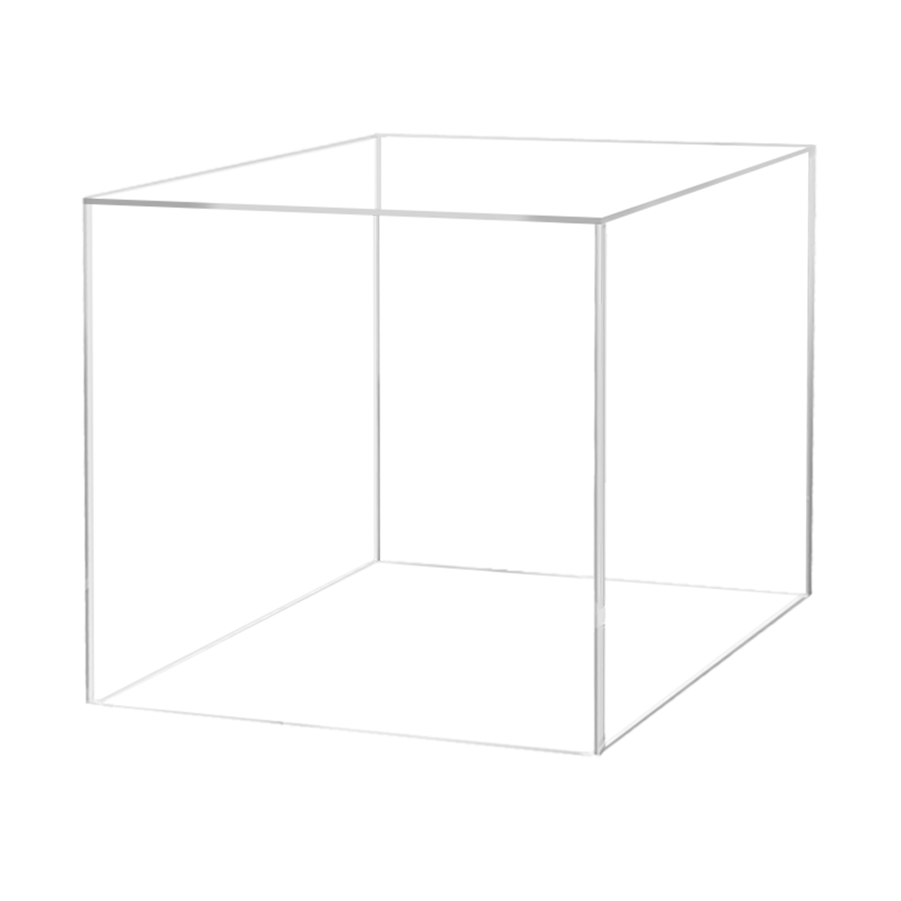 16" Square Clear Acrylic Retail Display Box