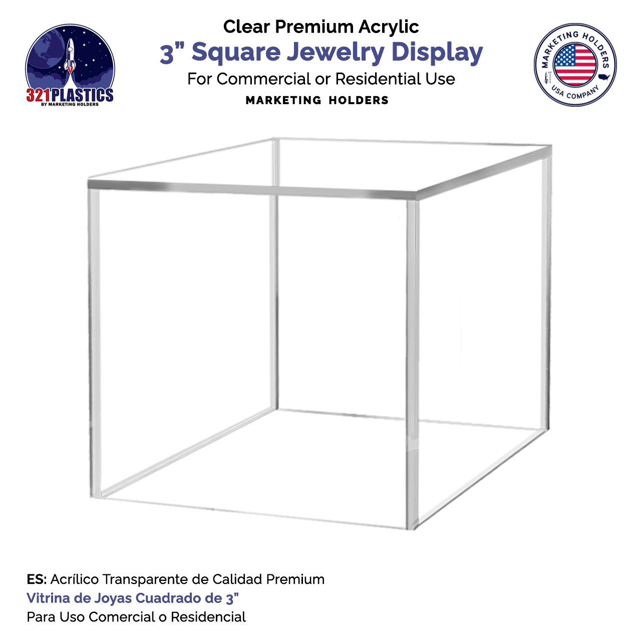 Square Plastic Display Box