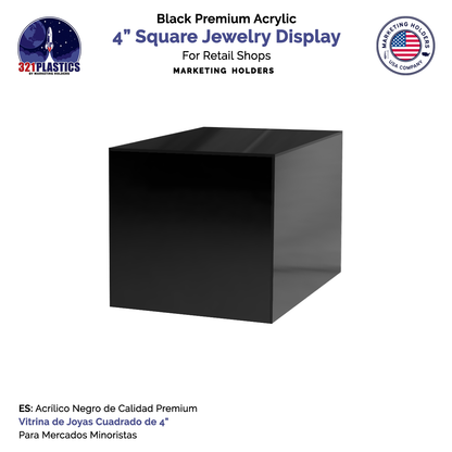 4" Square Acrylic Retail Display Box
